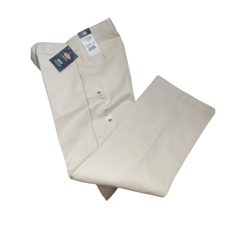 Dickies Women Loose Fit Double Knee Work Pants Desert Sand Cream 4/27 FP283SN8